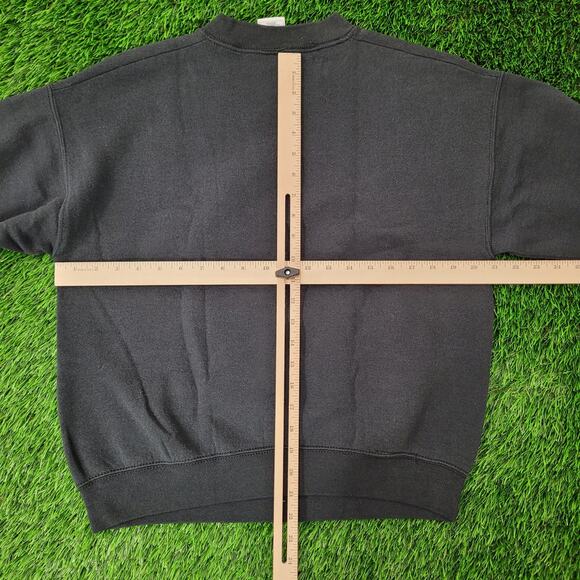 Vintage Angry Face Sweatshirt Womens Medium 21x22 Baggy Boxy - Picture 5 of 14